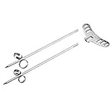 Watris Veiyi 2 Stück Spiralschneider Kartoffel, Gemüse Rettich Spiralschneider, Handbuch Edelstahl Spiral Chips Cutter, Spiralisator Carving Roller für Früchte Gurke Tornado Chips