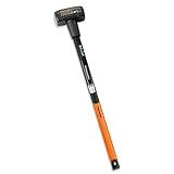 Fiskars Vorschlaghammer, Gewicht: 6,13 kg, Karbonstahl (geschmiedet), Schwarz/Orange, XXL, 1001618