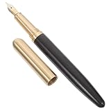 Veemoon Holz Füllfederhalter aus Tragbarer Kalligraphiestift für Studenten und Büro Wiederverwendbarer Schreibstift mit Feiner Spitze für Schule und Büro