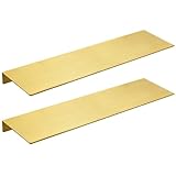 Takingup 2-teiliges Wandregal aus Metall, 40, 6 x 12, 7 cm, gebürstetes Gold, Duschregal, korrosionsbeständig, für Badezimmer, Schlafzimmer, Wohnzimmer – goldenes Duschregal