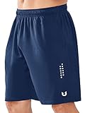 NORTHYARD Herren-Basketball-Shorts, 12,7 cm, 17,8 cm, 25,4 cm, Workout, Fitnessstudio, schnell trocknend, leicht, Netzstoff, Laufshorts, Tennis, Blau dunkel, XX-Large