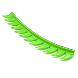 Obotsnoi Gummi Spikes Streifen Helm Zubehör Mohawks Aufkleber Punk für Motorrad Roller Pit Dirt Bike für Papier sogar Motocross Spezial Biker Strip Punk