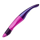 Ergonomischer Tintenroller für Rechtshänder - STABILO EASYoriginal Holograph in magenta - blau (löschbar) - inkl. Patrone