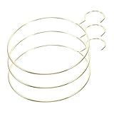 Warmhm 3-teilige Gürtel- Und Schal-kleiderbügel: Runder Kleiderständer Für Den Schrank, rutschfeste Krawattenringe Aus Eisen Und Metall, Organizer, Runde Schal-aufbewahrungshaken Für