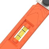 QuivyLivy Präzisions-Tiefenmesser für Holzbearbeitung mit Wasserwaagenblase, Mehrwinkel-Messwerkzeug, drehbares und tragbares Tiefenlineal für Zimmerei, 167 mm (A)