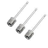 Mobi Lock 3 Stück Ballpumpen-Aufblasnadeln - Luftpumpennadeln aus Edelstahl - Ideal zum Aufpumpen von Fußbällen, Basketbällen, Volleybällen und Allen Anderen Sportbällen