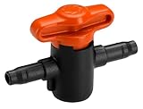 Gardena Micro-Drip-System Absperrventil, 4,6 mm (3/16 Zoll): Zur Regulierung oder Absperrung einzelner Rohrstränge, stufenlos einstellbar, Inhalt: 2 Stück (13217-20)