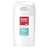 Hidrofugal DUSCH FRISCHE Stick, starkes Antitranspirant mit frischem Duft, Deo Stick ohne Ethylalkohol für zuverlässigen Schutz gegen Schweiß & Körpergeruch (50 ml)