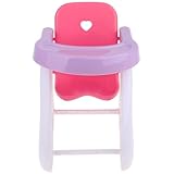Puppen-Hochstuhl, 6 x 7 x 9 Simulations-Hochstuhl-Spielzeug für Babypuppen, Mini-süßes Baby-Zubehör für Mädchen und Kinder, Rollenspiele
