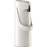 Emsa GmbH 515707 Ponza ISO Thermosflasche 1, 9 l, Edelstahl, 17 x 16,5 x 39 cm, Edelstahl, weiß