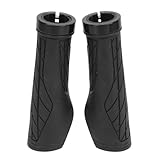 1 Paar Fahrradgriffe, schwarz, Lenkergriffe, Gummi, rutschfest, ergonomisch, Komfort, einfache Installation, Fahrradteile für Fahrräder