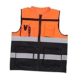 Veemoon Reflektierende Sicherheitskleidung Klebeband Reflektierende Weste Laufweste Reflektierende Weste Schutz Neon Sicherheitsaufkleber Laufweste Radfahren Zyklus