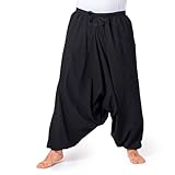 PANASIAM Aladin Pants Cotton 'Nature', Black, XL