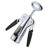 OSALADI Rotweinkorkenzieher aus Metall Tragbarer Flaschenöffner mit Kapselheber Langlebiger Küchenhelfer für Hauspartys und Picknick