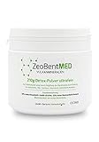 ZeoBent MED Detox-Pulver ultrafein 210 g, von Ärzten empfohlen, Apothekenqualität, laboranalysiert, zur Entgiftung und Entschlackung