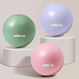 Vortix Pilates Ball 25 cm [3 Stück/6 Stück] – Gymnastikball Klein mit Aufblasbarem Schlauch, Pilatesball für Postpartale Beckenbodenmuskulatur-Rehabilitation, Redondo Ball für Fitness, Yoga