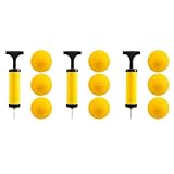 Wzxksoac Roundnet Spiel Ball Austauschbare Wettkampf BäLle Mini Volleyball 9 Pack mit Pumpe