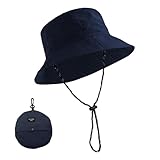 GETRICH Faltbarer Regenhut Herren Atmungsaktiv Regenhut Damen Wasserdicht Anglerhut Kühlender Fischerhut Wasserdicht Sonnenhut Faltbar Sommerhut mit Verstellbare UV-Schutz für Outdoor Sommer Camping