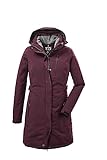 killtec Damen Funktionsparka/Parka mit abzippbarer Kapuze KOW 165 WMN PRK, dunkelpflaume, 38, 37726-000