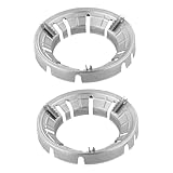 NOLITOY 2 Stück Teiliges Windschutz Gaskocher mit Luftlöchern Feuerfeste Energiesparende Herdabdeckungen zur Flammenbündelung und Beim Kochen