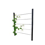 RANKMANUFAKTUR Design Rankhilfe Metall - 160x195cm - Ideale Pflanzen & Perfekter Sichtschutz - Spalier inklusive Befestigungsset - Rankgitter für Garten & Terrasse
