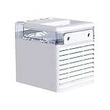 Tragbarer Raumkühler, kleine Klimaanlagen, Doppelspray -Klimaanlagenlüfter, Kühlwerkzeug mit 500 ml großer Panzer für Auto, Schule, Reisen, Arbeitsbereich, Zuhause