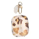 FUTUREORYY Leopard Design Earphone Case Schutz Hülle Wear Resistant Hardcase Kompatibel mit Kabellose Kopfhörer Modisches Kratzfestes Schutzcover für Kabellose Kopfhörer