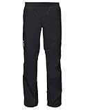 VAUDE Herren Men's Drop Pants Ii Regenhose, Black/Black, L