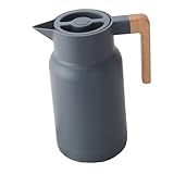 Cabilock Wasserbehälter Wasserflasche Vakuum Wasserkrug Pumpe Schwanenhals Wiederverwendbar Gießen Thermal- Elektrischer Teekessel Isolierkannen Wasserkocher Flaschen Klopfen Grey