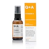 Q+A Vitamin C Aufhellendes Serum, Vitamin C wirkt als starkes Antioxidans feuchtigkeitsspendend und sorgt für ein strahlendes und frisches Hautbild. 30ml