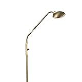 Qazqa - Moderne Stehleuchte I Stehlampe I Standleuchte I Lampe I Leuchte Bronze inkl. LED - Eva Dimmer I Dimmbar I Wohnzimmer I Schlafzimmer - Stahl Länglich - I LED