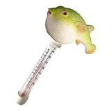 Schwimmbad-Thermometer | Schwimmendes Poolthermometer Mit Schnur | Meerestier-Design Mit Befestigungsband Für Innen- & Außenbereich, Erwachsene & Kinder