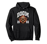 Ripple Junction x DOOM 1993 Lost Soul Pixelated Skull Pullover Hoodie