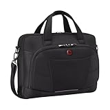 WENGER Altair Brief Laptop-Tasche zum Umhängen, Notebook bis 16 Zoll, Tabletfach, Aktentasche, Organizer, 12 l, Büro Business Uni, Schwarz, 653496