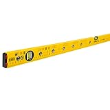 STABILA Elektriker-Wasserwaage Type 70 Electric, 120 cm, leichtes Alu-Profil, 1 Horizontal-Libelle, 1 Vertikal-Libelle, Markierlöcher, Markierungshilfen, metrische Skala, Made in Germany