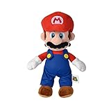 Simba 109231010 - Super Mario Plüschfigur, 30cm, kuschelweich, Nintendo, Charakter aus weltberühmten Computerspiel, ab den ersten Lebensmonaten geeignet