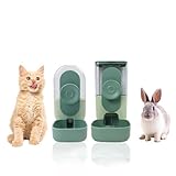 Kaninchenfutter Wasserspender, 2 Stück Hasentränke Automatischer Futter,futterspender Katze, Aninchen napf,für Hamster Kaninchen Chinchilla Igel Eichhörnchen，Abnehmbar und Leicht zu Reinigen