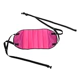 Gadpiparty Fußmatte unter dem Tisch ausruhen hängend Fußstütze Hängematte tragbar Ebene Tritthocker langes Flugzubehör für Flugzeuge Fußstütze für Flugreisen Flanell Rosy