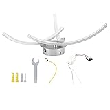 AJUNJIIL für Bogendeckenleuchte, für Wohnzimmer, für Schlafzimmerdekoration, 18 W 105 LED-Deckenleuchte, AC85–265 V, warmes Licht, energieeffizient, modernes Design