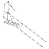 WHAMVOX Automatischer Edelstahl Fischrutenhalter mit Federfunktion Silberner Angelrutenhalter für Boot und Ufer Rostfrei Robust Automatischer Rutenhalter für Angler