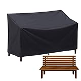 Schutzhülle Für Gartenbank 2 Sitzer Bank Abdeckung 210d Wasserdichte Außenstuhlmöbelabdeckung, Oxford Stoffmöbelschutz Für Terrassenmöbel Gartensofa Stuhl Sitzplatz 134x66x89cm