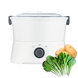 Kartoffelschäler Elektrisch 1KG Kartoffelschälmaschine Elektrischer Kartoffelschäler mit Salat-Schleuder Kartoffel Schäl Maschine