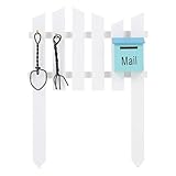 VICASKY Kleiner Zierzaun aus Harz für Mikrolandschaften Detailgetreue Zaunverzierung für Kleiner Garten Bruchfestes Harzmodell für Kreative Dekoration und Fotografie