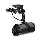 HeizlüFter Auto,150w Autoheizung 12V Tragbare 2 in 1 Heizung Kühlung, Auto HeizlüFter Tragbare Autoheizung Kann Heizen und Kühlen, 360-Grad-Drehung mit Saugnapf (schwarz)