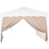 INSTENT® Basic Seitenwand/Seitenteil für Pavillon 3x3m mit Fenster oder Reißverschluss, wasserabweisend und atmungsaktiv, Farbwahl, für Festzelt, Partyzelt