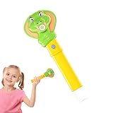 Duroecsain Elektrischer Blasenstab, automatischer Blasenstab, kleines Spielzeug für Schlangenblasmaschine, elektrisches Blasenpapier der Schlange grün Cartoon für