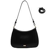 Makukke Umhängetasche Damen klein Handtasche, Y2K Crossbody Bag Damen PU Leder Schultertasche Vintage für Frauen Dating Party Einkaufe, Schwarz Tasche
