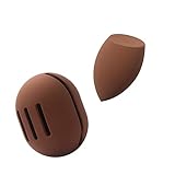 FERYES Make-up-Schwammhalter Mit Schwamm - Silikon-Schönheits-Etui und Trockener & Nasser Foundation-Schwamm für die Reise