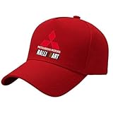 LIUBYEW Auto Baseball Cap, für Mitsubishi Auto Baseballkappe Autoplakette Herren Damen Kappe Verstellbar Basecap Cap Accessoires,D-M