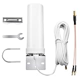 4G LTE Antenne SMA Stecker Außenantenne Omnidirektionale SMA Antenne Kompatibel mit 3G 4G Router Modem Wasserdicht für Router Mobile Hotspot Drahtloses Heimtelefon